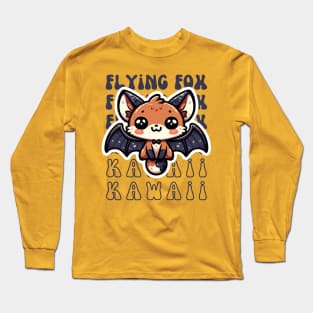 Kawaii Flying Fox Long Sleeve T-Shirt